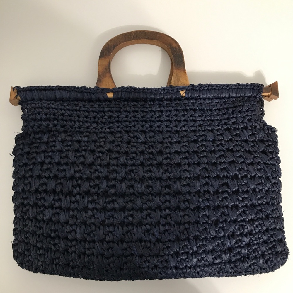 Marcus Brothers Italy Vintage Straw Handbag